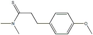 3-(4-Methoxyphenyl)-N,N-diMethylpropanethioaMide Struktur