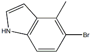 5-broMo-4-Methyl-1H-indole Struktur