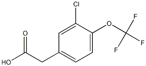 2-(3-chloro-4-(trifluoroMethoxy)phenyl)acetic acid Struktur