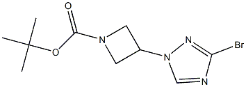 3-(3-BroMo-[1,2,4]triazol-1-yl)-azetidine-1-carboxylic acid tert-butyl ester Struktur