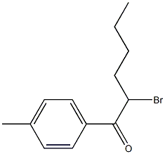 2-broMo-1-p-tolylhexan-1-one Struktur