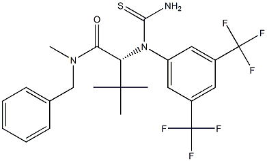 R-2-[[3,5-Bis(trifluoroMethyl)phenyl]thioureido]-N-benzyl-N,3,3-triMethylbutanaMide Struktur