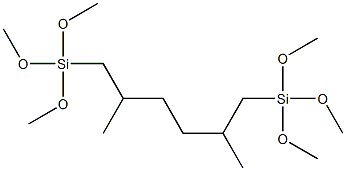 1,6-BIS(TRIMETHOXYSILYL)-2,5-DIMETHYLHEXANE Struktur