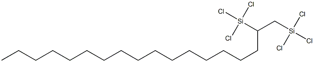 1,2-BIS(TRICHLOROSILYL)OCTADECANE Struktur