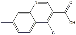 4-Chloro-7-Methylquinoline-3-carboxylic acid Struktur