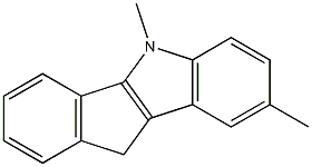 5,8-diMethyl-5,10-dihydroindeno[1,2-b]indole Struktur