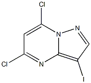 5,7-二氯-3-碘吡唑并[1,5-A]嘧啶 結(jié)構(gòu)式