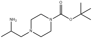 4-(2-AMino-propyl)-piperazine-1-carboxylic acid tert-butyl ester Struktur