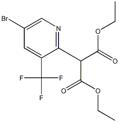 diethyl 2-(5-broMo-3-(trifluoroMethyl)pyridin-2-yl)Malonate Struktur