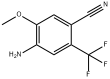 4-aMino-5-Methoxy-2-(trifluoroMethyl)benzonitrile Struktur