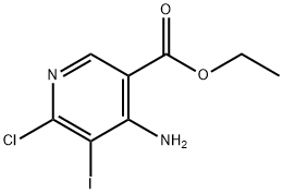 ethyl 4-aMino-6-chloro-5-iodonicotinate Struktur