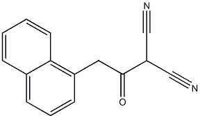 2-(2-(naphthalen-1-yl)acetyl)Malononitrile Struktur