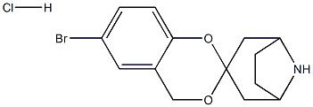 6-broMo-4H-8'-azaspiro[benzo[d][1,3]dioxine-2,3'-bicyclo[3.2.1]octane] hydrochloride Struktur