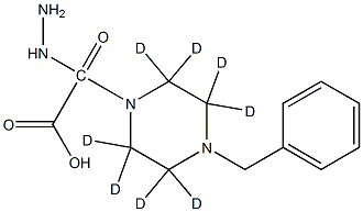 4-Benzyl-1-piperazineacetic Acid-d8 Hydrazide Struktur