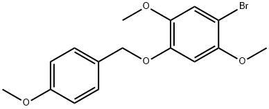 1-BroMo-2,5-diMethoxy-4-((4-Methoxybenzyl)oxy)benzene Struktur