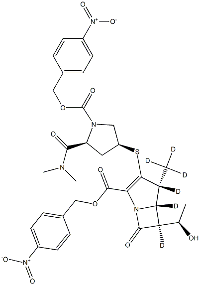 N-4-Nitrobenzyloxycarbonyl Meropenem-d6 4-Nitrobenzyl Ester Struktur