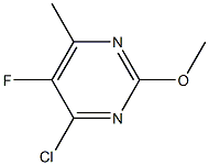 4-chloro-5-fluoro-2-methoxy-6-methylpyrimidine Struktur