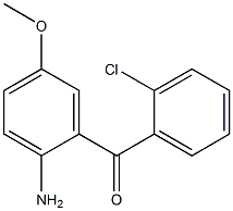 (2-aMino-5-Methoxyphenyl)(2-chlorophenyl)Methanone Struktur