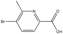 5-BroMo-6-Methylpicolinic acid Struktur