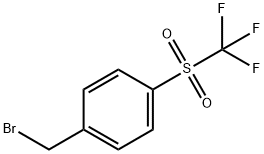 1-(broMoMethyl)-4-((trifluoroMethyl)sulfonyl)benzene Struktur