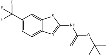 (6-TrifluoroMethyl-benzothiazol-2-yl)-carbaMic acid tert-butyl ester Struktur