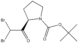 (R)-tert-butyl 2-(2,2-dibroMoacetyl)pyrrolidine-1-carboxylate Struktur