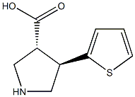 (+/-)-trans-4-(2-thienyl)-pyrrolidine-3-carboxylic acid Struktur