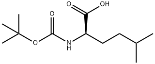 Boc-(R)-2-aMino-5-Methylhexanoic acid Struktur