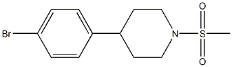 4-(4-BroMo-phenyl)-1-Methanesulfonyl-piperidine Struktur