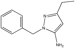 1-benzyl-3-ethyl-1H-pyrazol-5-aMine Struktur