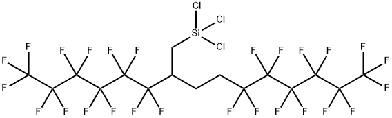 5,5,6,6,7,7,8,8,9,9,10,10,10-TRIDECAFLUORO-2-(TRIDECAFLUOROHEXYL)DECYLTRICHLOROSILANE, 95% Struktur