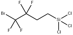 4-BROMO-3,3,4,4-TETRAFLUOROBUTYLTRICHLOROSILANE Struktur