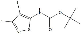 tert-Butyl (4-iodo-3-Methylisothiazol-5-yl)carbaMate Struktur