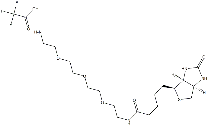 N-Biotinyl-3,6,9-trioxaundecane-1,11-diaMine trifluoroacetate Struktur