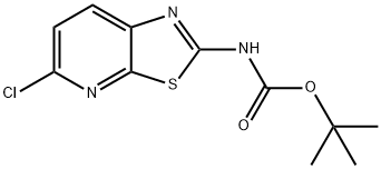 (5-Chloro-thiazolo[5,4-b]pyridin-2-yl)-carbaMic acid tert-butyl ester Struktur