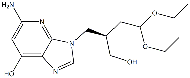 (R)-5-aMino-3-(4,4-diethoxy-2-(hydroxyMethyl)butyl)-3H-iMidazo[4,5-b]pyridin-7-ol Struktur