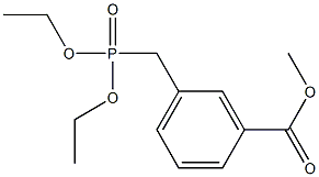 diethyl (3-(Methoxycarbonyl)phenyl)Methylphosphonate Struktur