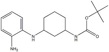 tert-butyl (3-((2-aMinophenyl)aMino)cyclohexyl)carbaMate Struktur