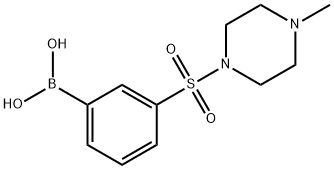 (3-((4-Methylpiperazin-1-yl)sulfonyl)phenyl)boronic acid Struktur