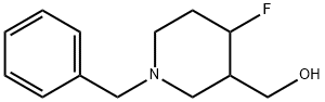 (1-benzyl-4-fluoropiperidin-3-yl)Methanol Struktur