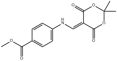 Methyl 4-((2,2-diMethyl-4,6-dioxo-1,3-dioxan-5-ylidene)MethylaMino)benzoate Struktur