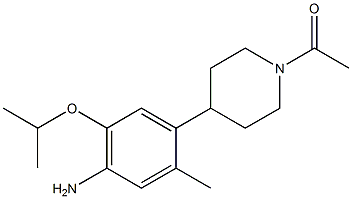 1-(4-(4-aMino-5-isopropoxy-2-Methylphenyl)piperidin-1-yl)ethanone Struktur