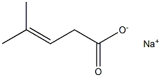 4-Methylpent-3-enoic acid, sodiuM salt Struktur