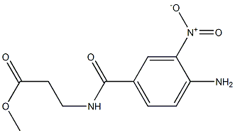 3-(4-AMino-3-NitrobenzaMido)propanoic Acid Methyl Ester Struktur