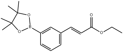 (E)-ethyl 3-(3-(4,4,5,5-tetraMethyl-1,3,2-dioxaborolan-2-yl)phenyl)acrylate Struktur