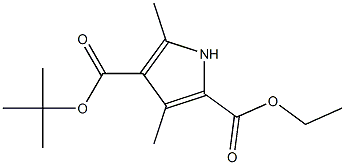 Ethyl 3,5-diMethyl-4-t-butoxycarbonylpyrrole-2-carboxylate Struktur