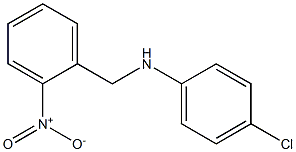 4-chloro-N-[(2-nitrophenyl)methyl]aniline Struktur