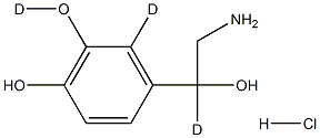 Norepinephrine-d3.HCl Struktur