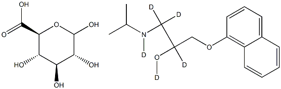 Propranolol-d5 glucuronide Struktur