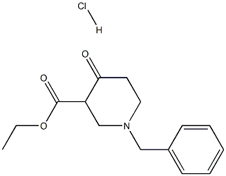 1-Benzyl-3-carbethoxy-4-piperidone hydrochloride Struktur